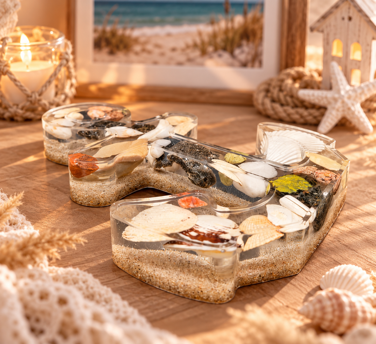 Personalisierter Erinnerungsanker aus Epoxidharz | Deine Urlaubserinnerungen für immer ⚓