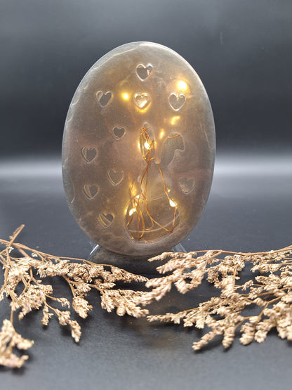 Handgefertigtes Lichtobjekt Osterhase