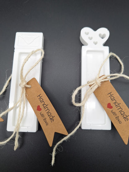 Geldgeschenk Anhänger aus Epoxidharz Herz handmade Geschenkidee