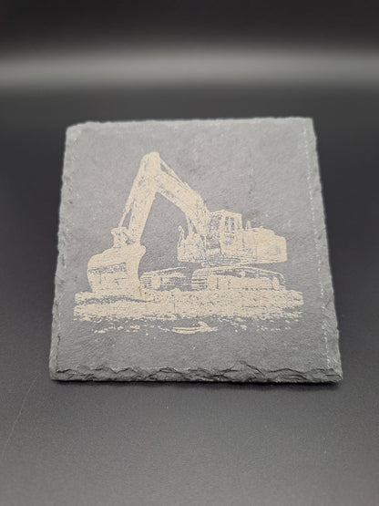 * Schiefer Untersetzer mit Gravur individuell personalisierbar