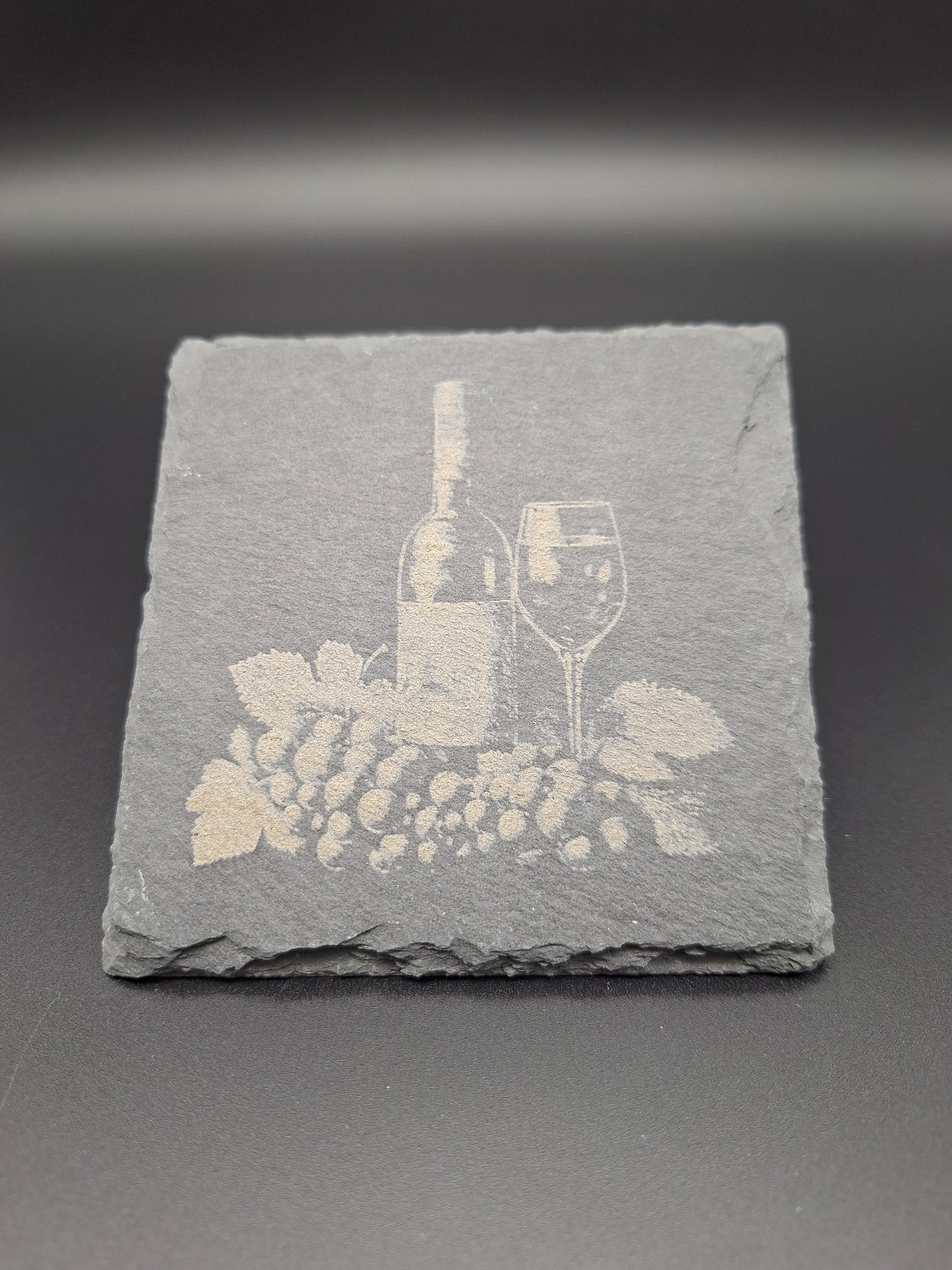 * Schiefer Untersetzer mit Gravur individuell personalisierbar