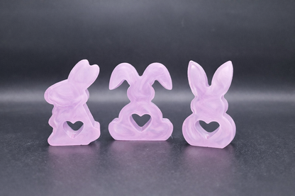 Dreier-Hasen-Set aus Epoxidharz | handgemachte Osterdeko