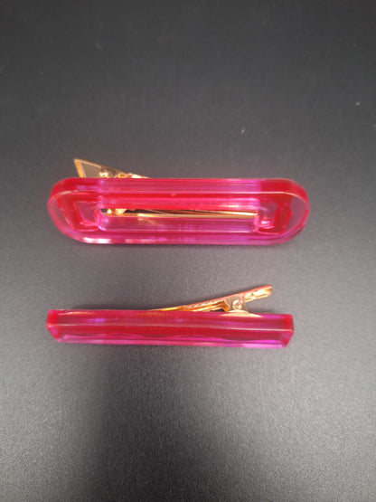 Haarspangen-Set aus Epoxidharz – 3 Modelle, 1 Farbe, unendlich viele Looks