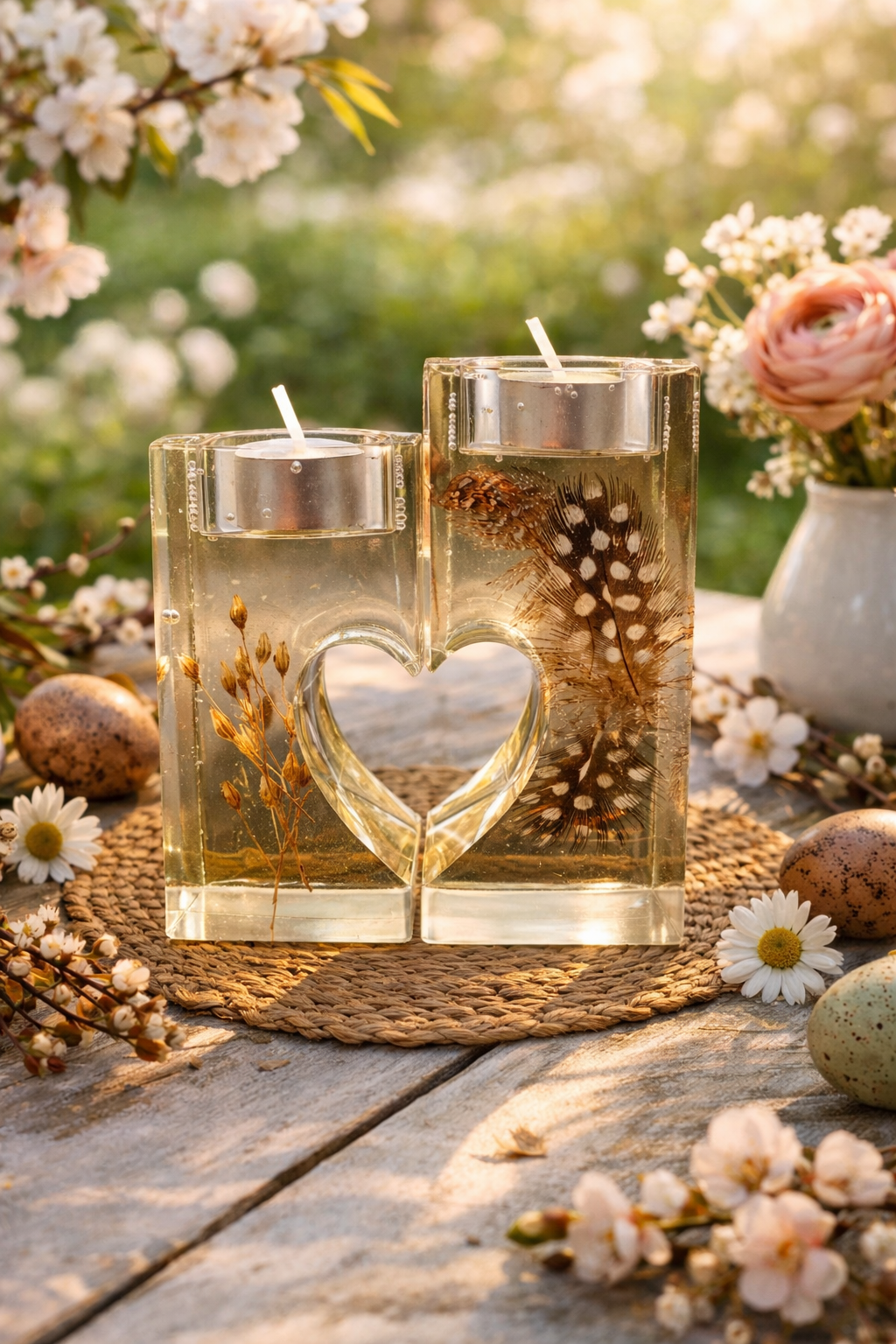 Kerzenständer „Herzlicht“ – handgemacht. romantisch. individuell