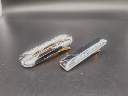 Haarspangen-Set aus Epoxidharz – 3 Modelle, 1 Farbe, unendlich viele Looks