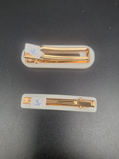 Haarspangen-Set aus Epoxidharz – 3 Modelle, 1 Farbe, unendlich viele Looks