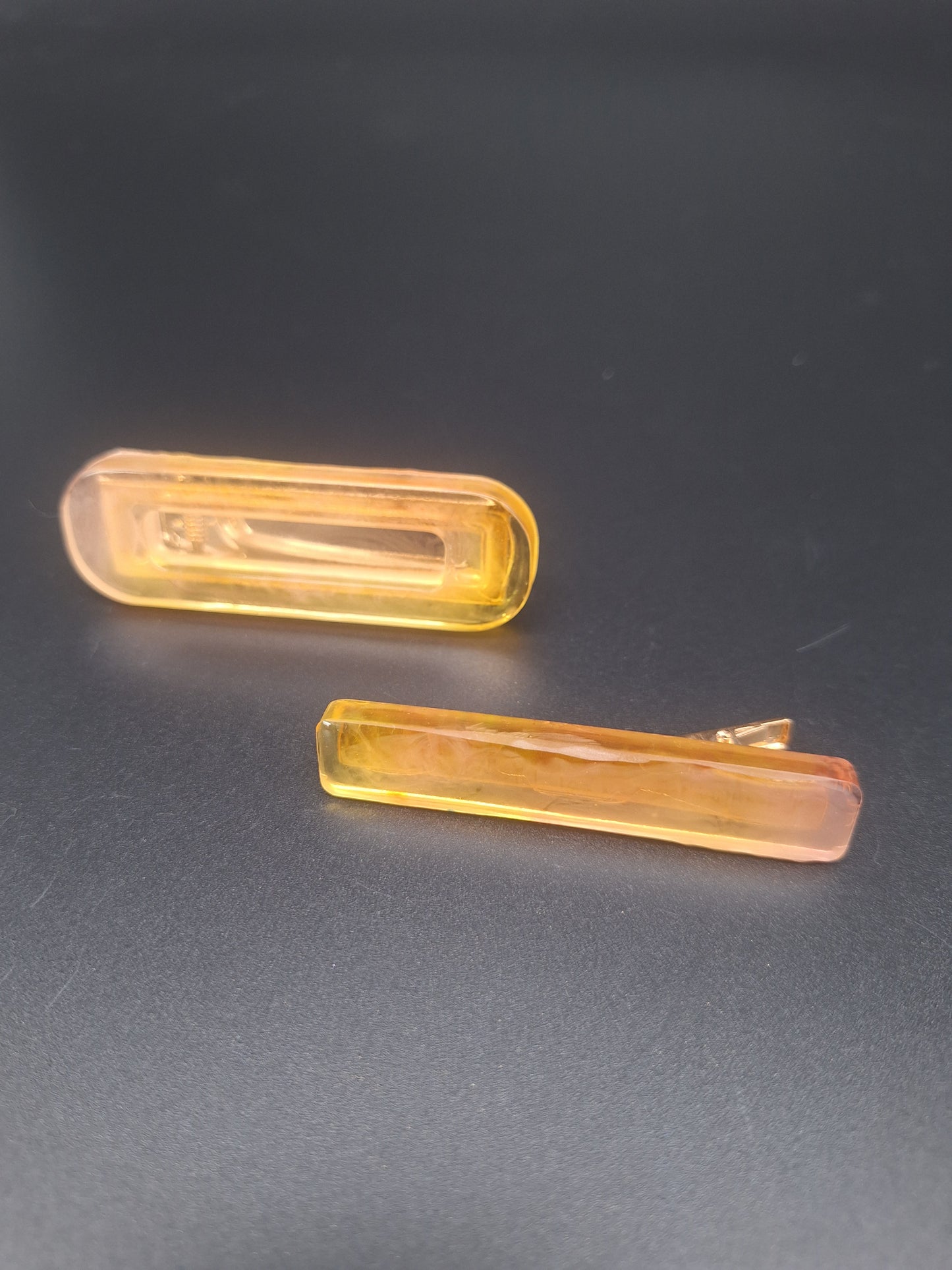 Haarspangen-Set aus Epoxidharz – 3 Modelle, 1 Farbe, unendlich viele Looks