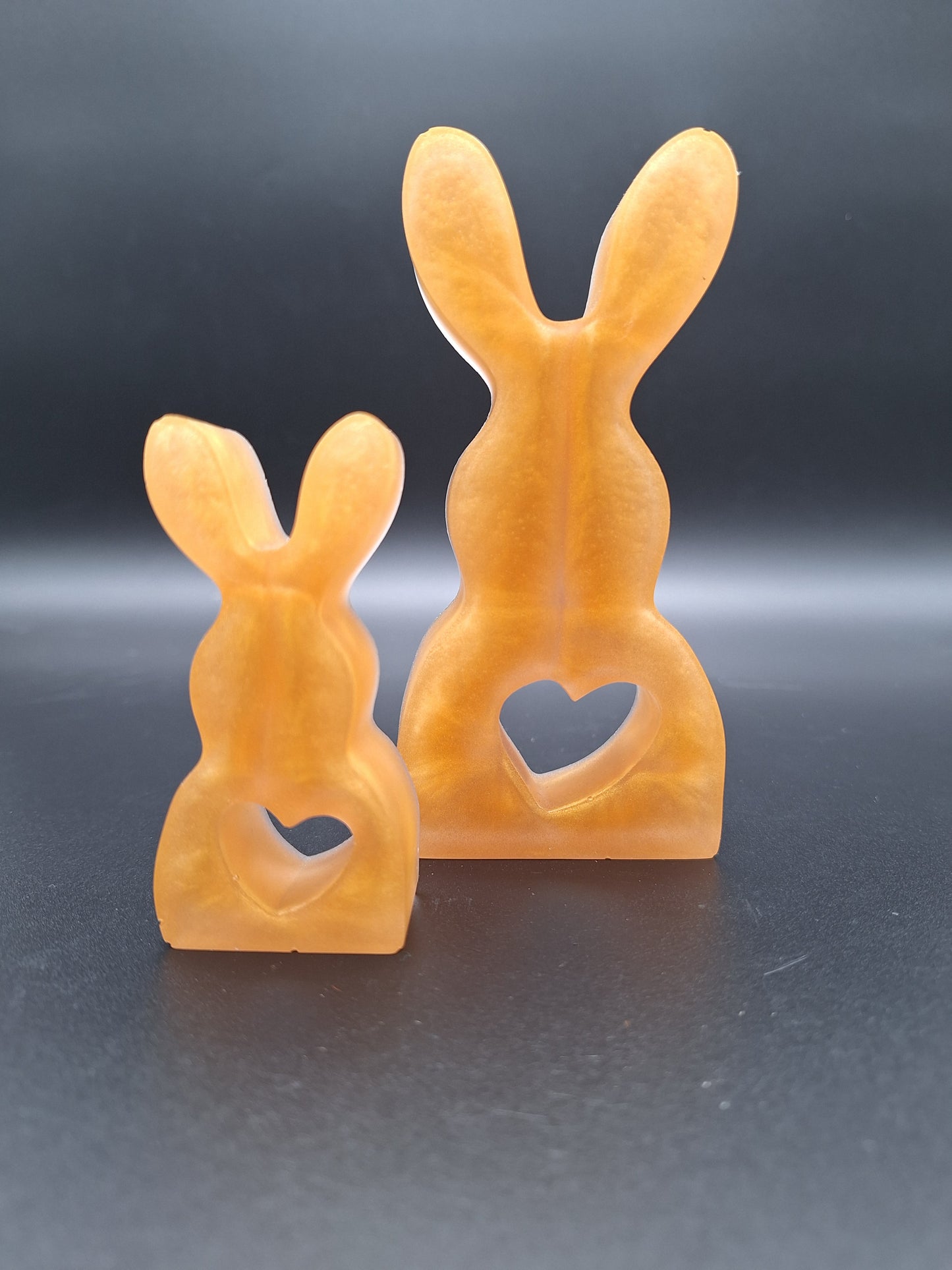 Osterhasen-Set Goldglanz | handgemacht aus Epoxidharz