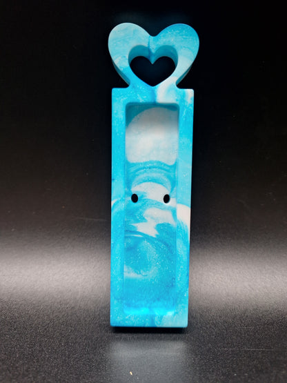 Geldgeschenk aus Epoxidharz Herz handmade Geschenkidee