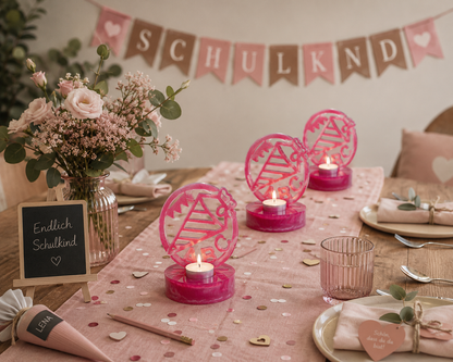 ABC Teelichthalter - Schulanfang
