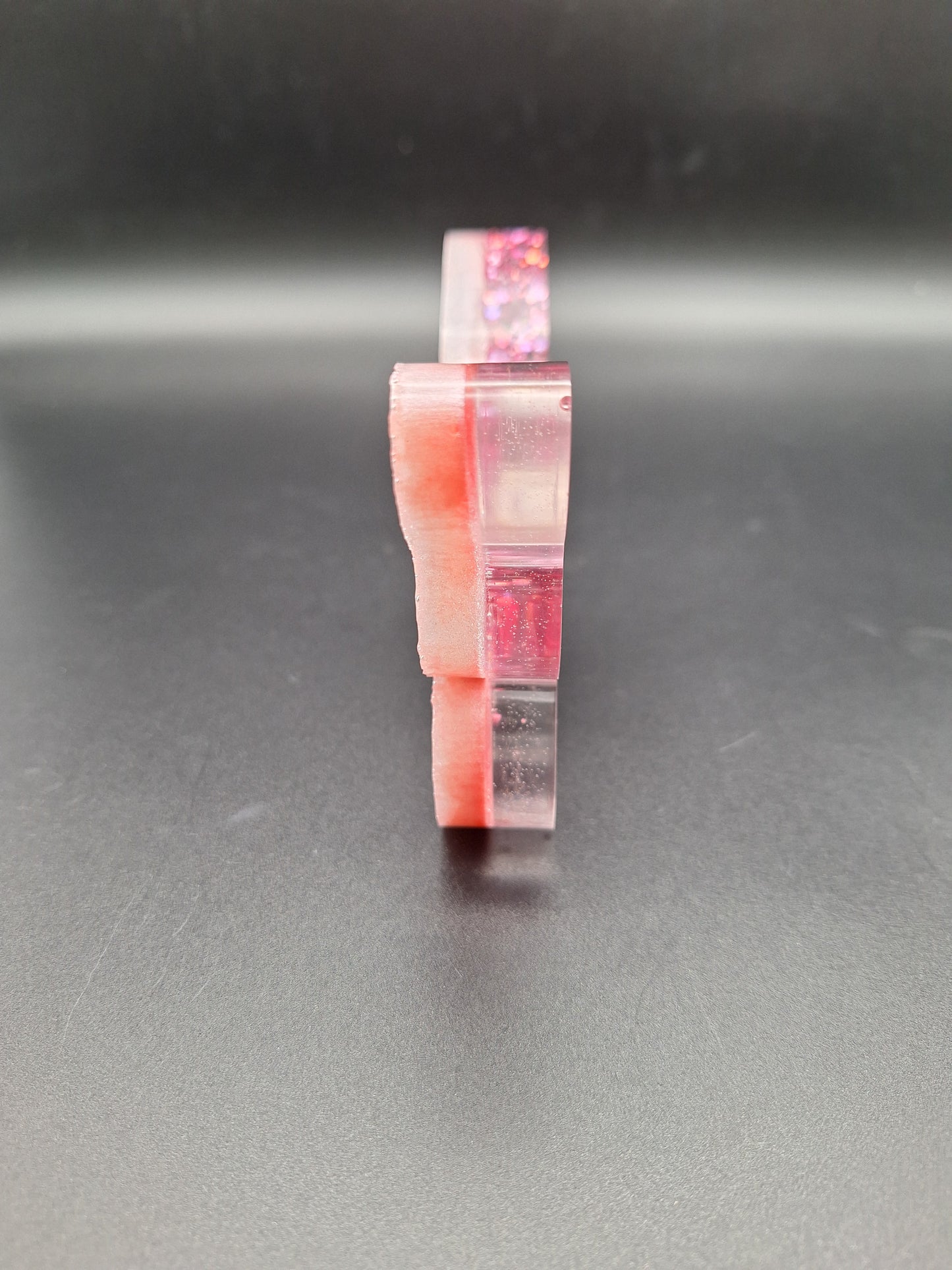 Epoxidharz Schmetterling 14 x 10 cm mehrschichtig mit holografischem Glitzer