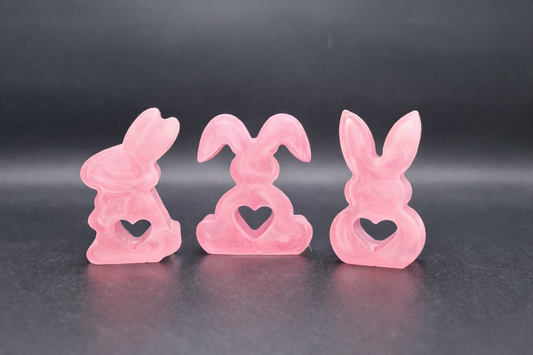 Dreier-Hasen-Set aus Epoxidharz | handgemachte Osterdeko
