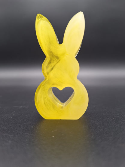 Dreier-Hasen-Set aus Epoxidharz | handgemachte Osterdeko