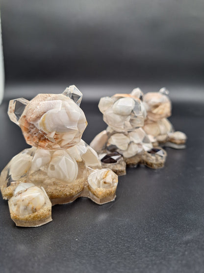 Kristallbär personalisierbar mit Muscheln