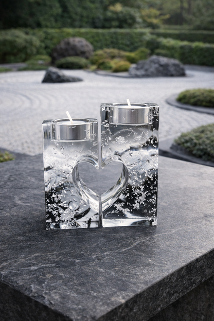 Kerzenständer „Herzlicht“ – handgemacht. romantisch. individuell