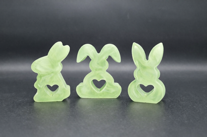 Dreier-Hasen-Set aus Epoxidharz | handgemachte Osterdeko