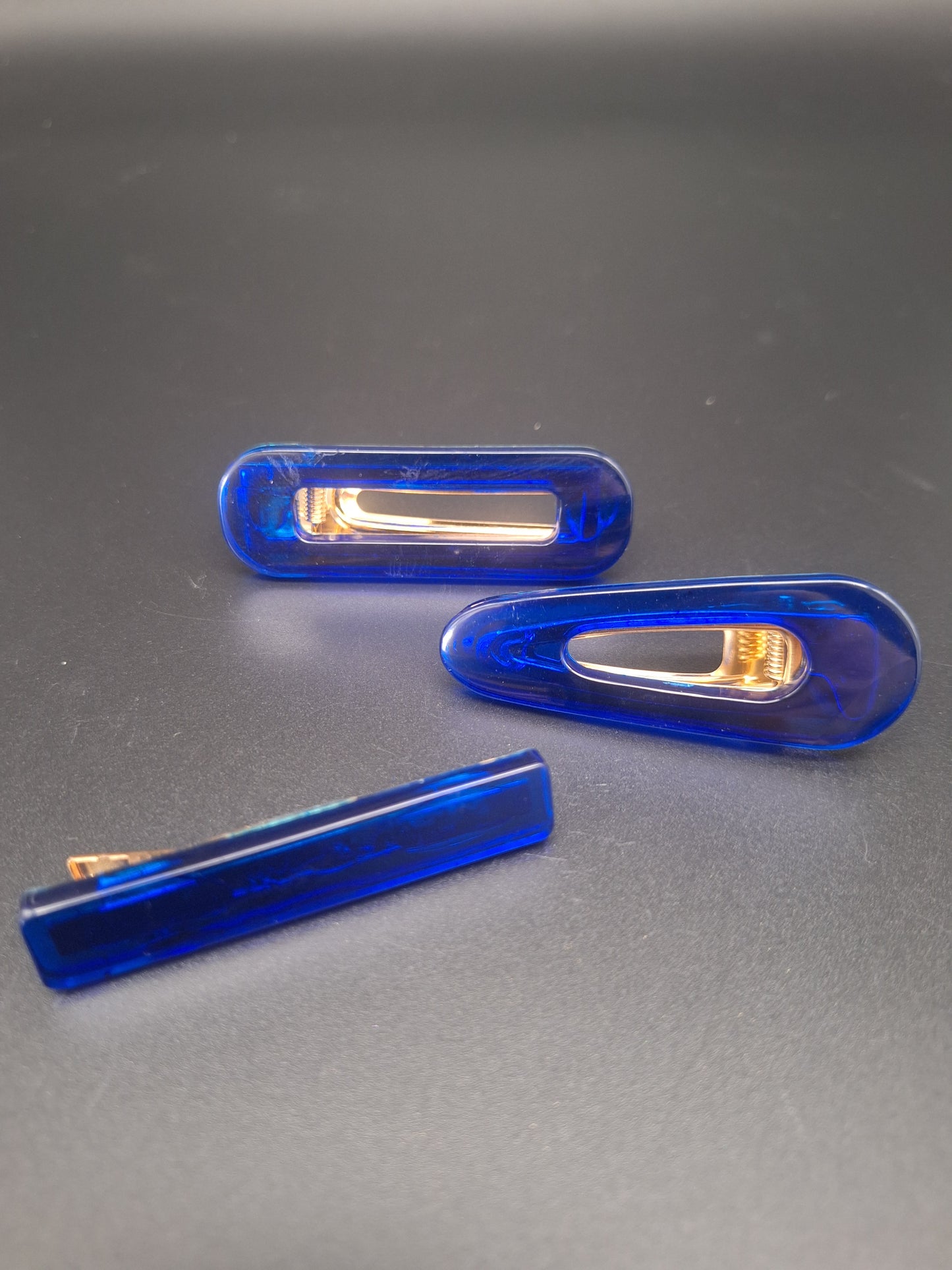 Haarspangen-Set aus Epoxidharz – 3 Modelle, 1 Farbe, unendlich viele Looks