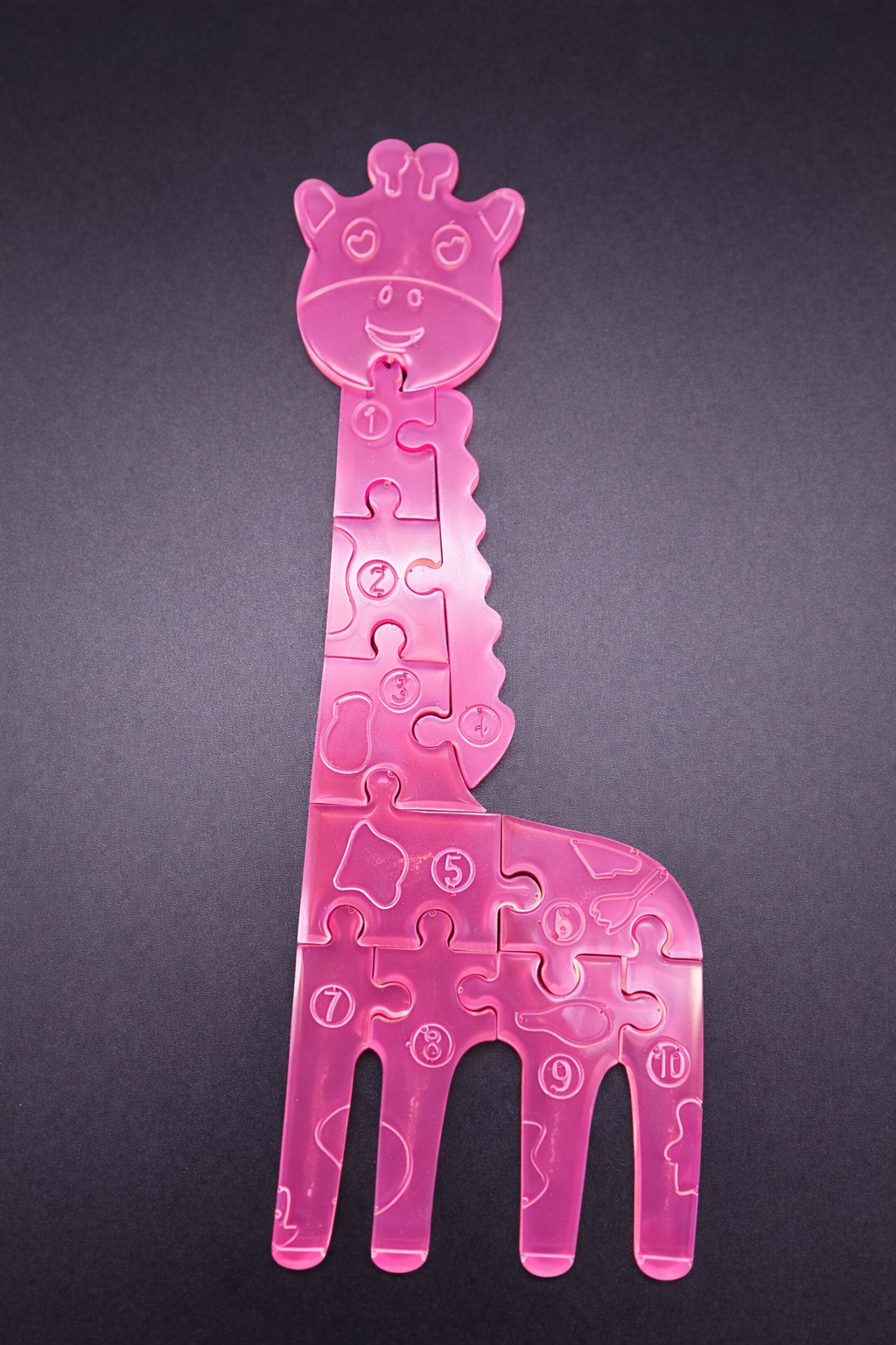 Handgemachtes Giraffenpuzzle aus Epoxidharz individuell & einzigartig