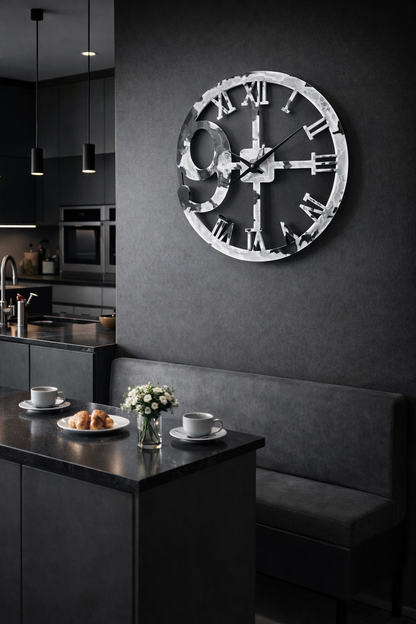 Design-Wanduhr mit römischen Ziffern – Stil trifft auf Zeitgefühl